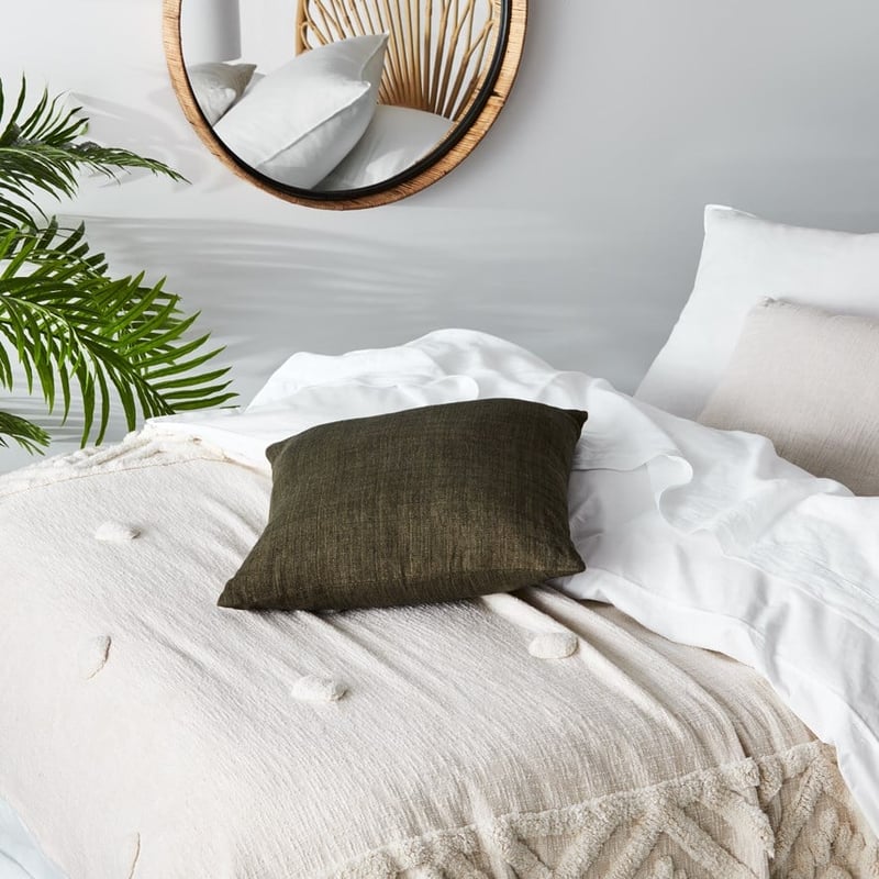 Malmo Deep Forest Linen Cushion