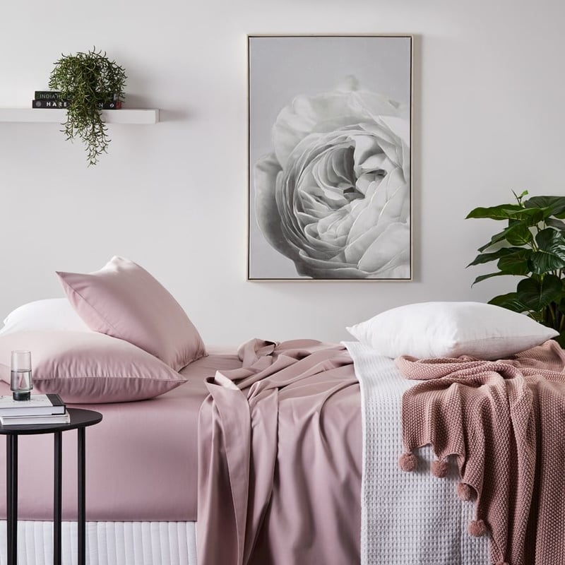 Malmo White Linen Cushion 