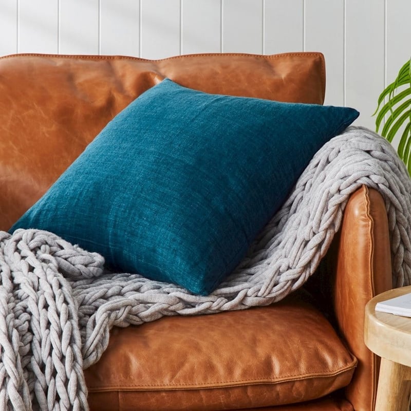 Malmo Emerald Linen Cushion 