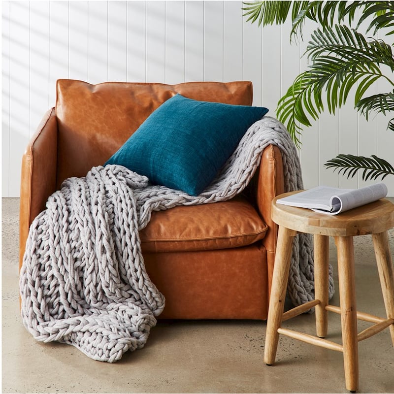 Malmo Emerald Linen Cushion 