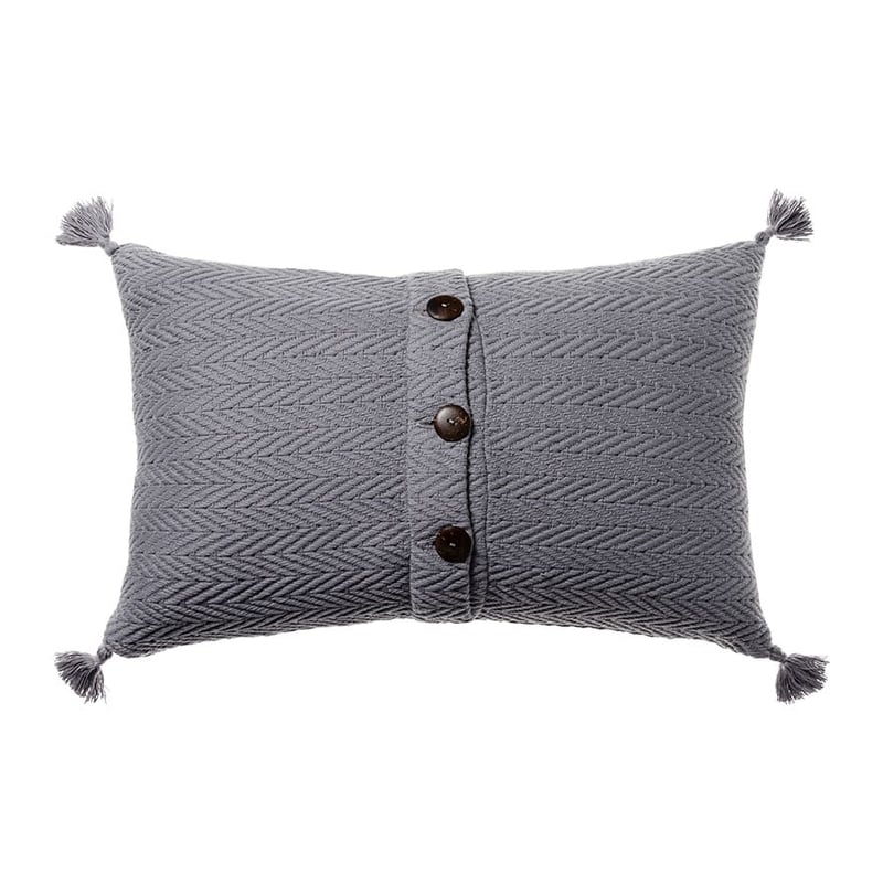 European Collection Mid Grey Cyprus Long Cushion
