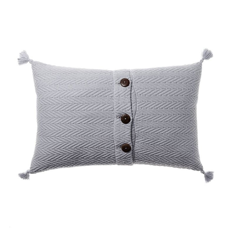 European Collection Cyprus Silver Long Cushion