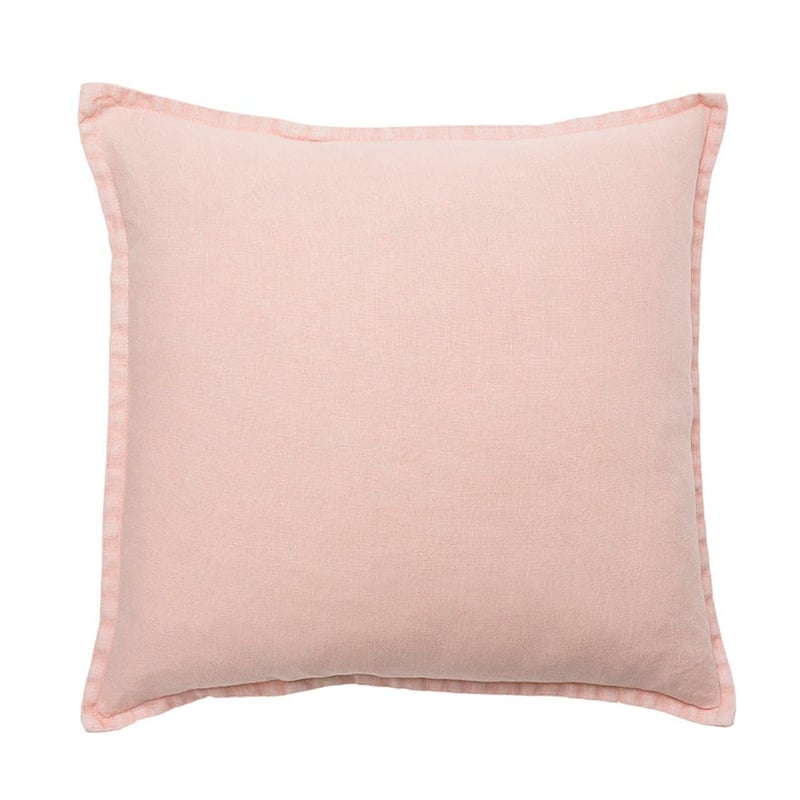 Belgian Blush Vintage Washed Linen Cushion