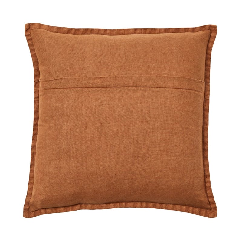 Belgian Coffee Vintage Washed Linen Cushion