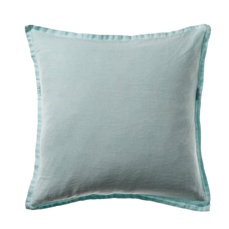 Belgian Fresh Mint Vintage Washed Linen Cushion