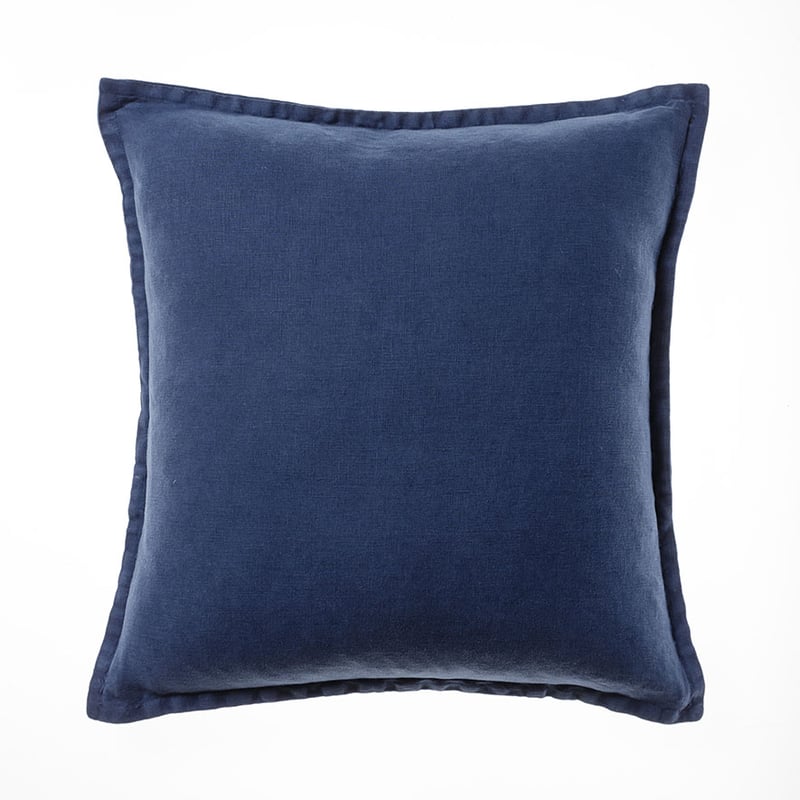 Belgian Storm Vintage Washed Linen Cushion