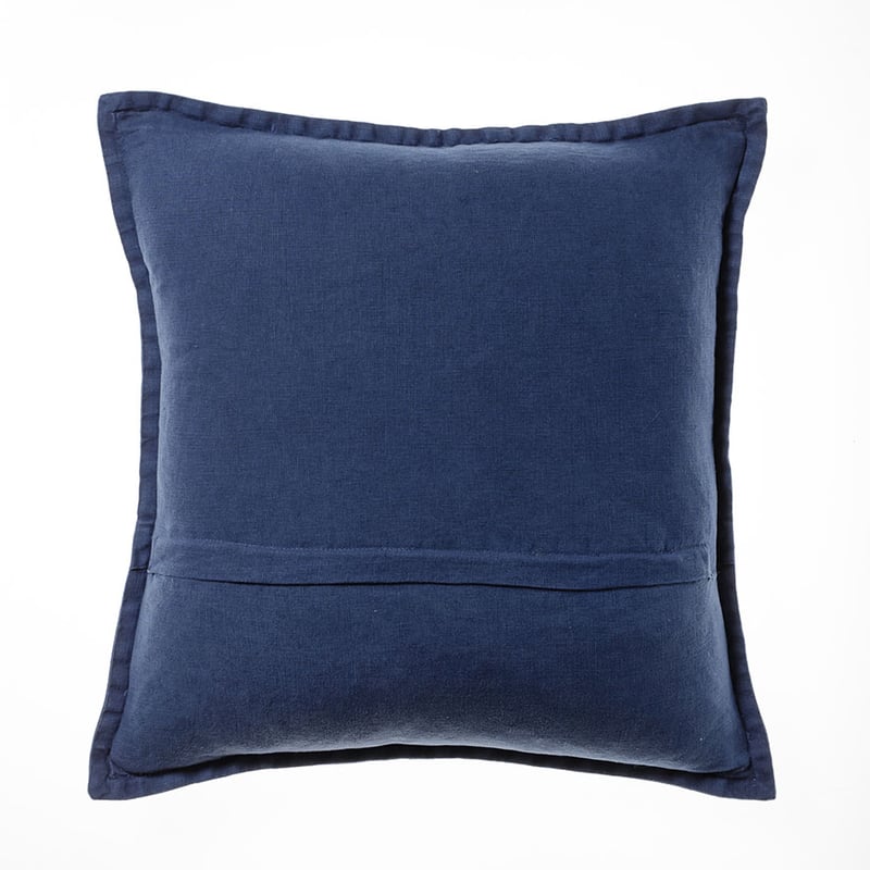 Belgian Storm Vintage Washed Linen Cushion