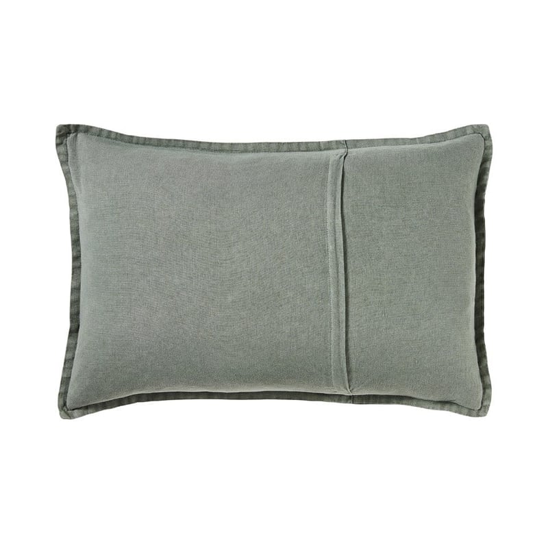 Belgian Vintage Washed Linen Forest Long Cushion 