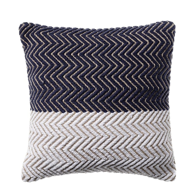 Ava Chevron Navy Cushion
