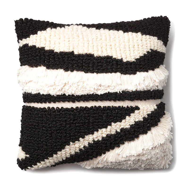 Hampden Cushion Natural & Black 