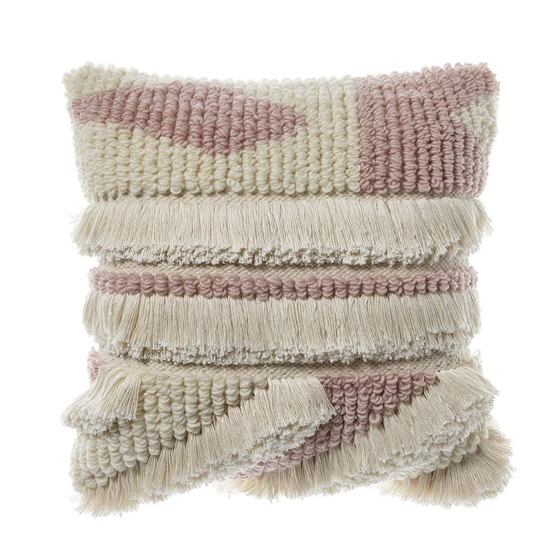 Hampden Cushion Natural & Blush 