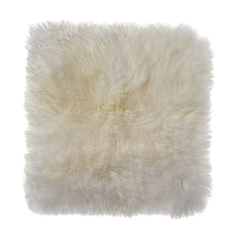 Sheepskin Square Chair Pad Ivory