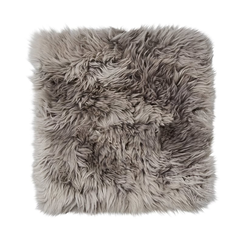 Sheepskin Square Chair Pad Grey