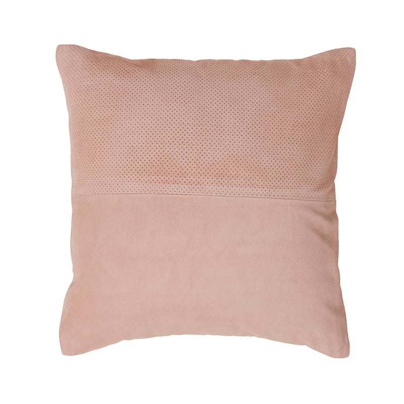 Arcadia Leather Cushion Blush 