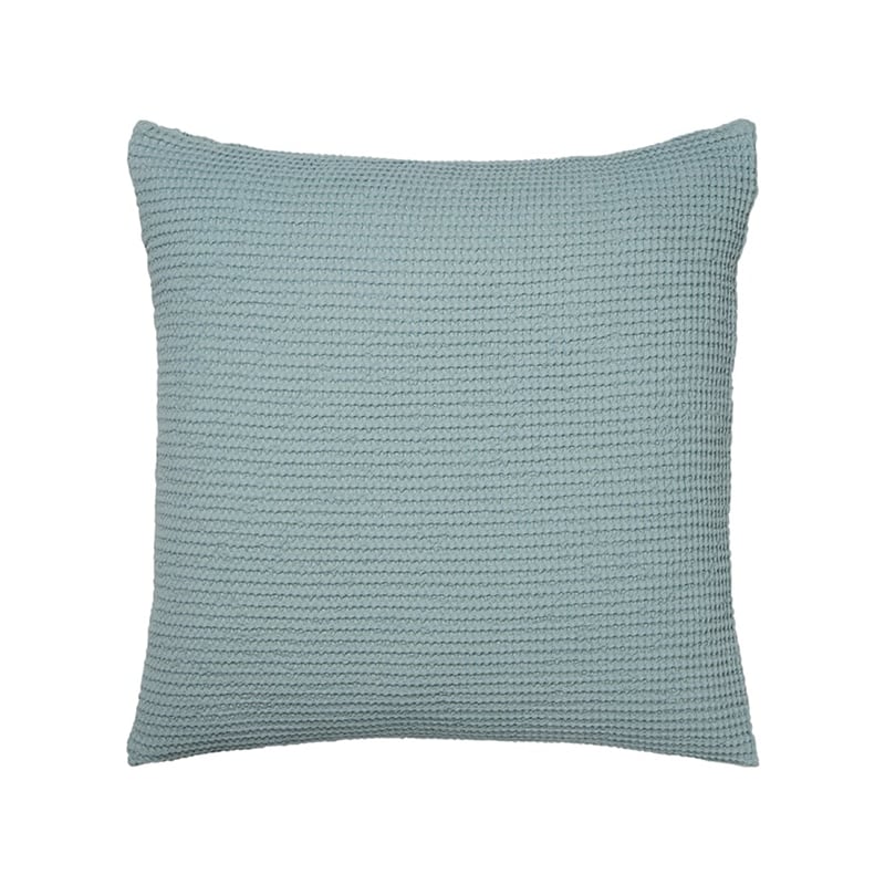 European Collection Cotton Bamboo Waffle Cushion Blue Gum