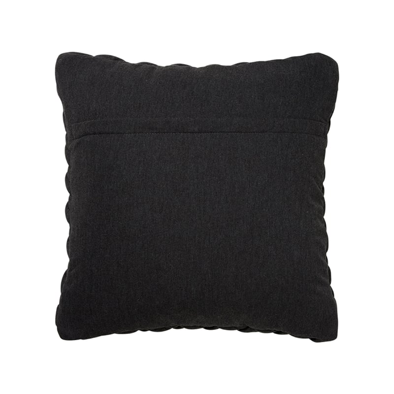 Jersey Chunky Knit Cushion in Coal Marle
