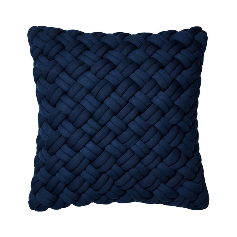 Jersey Chunky Knit Cushion Indigo 