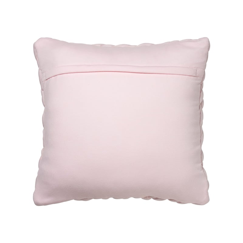 Jersey Chunky Knit Cushion Pale Pink