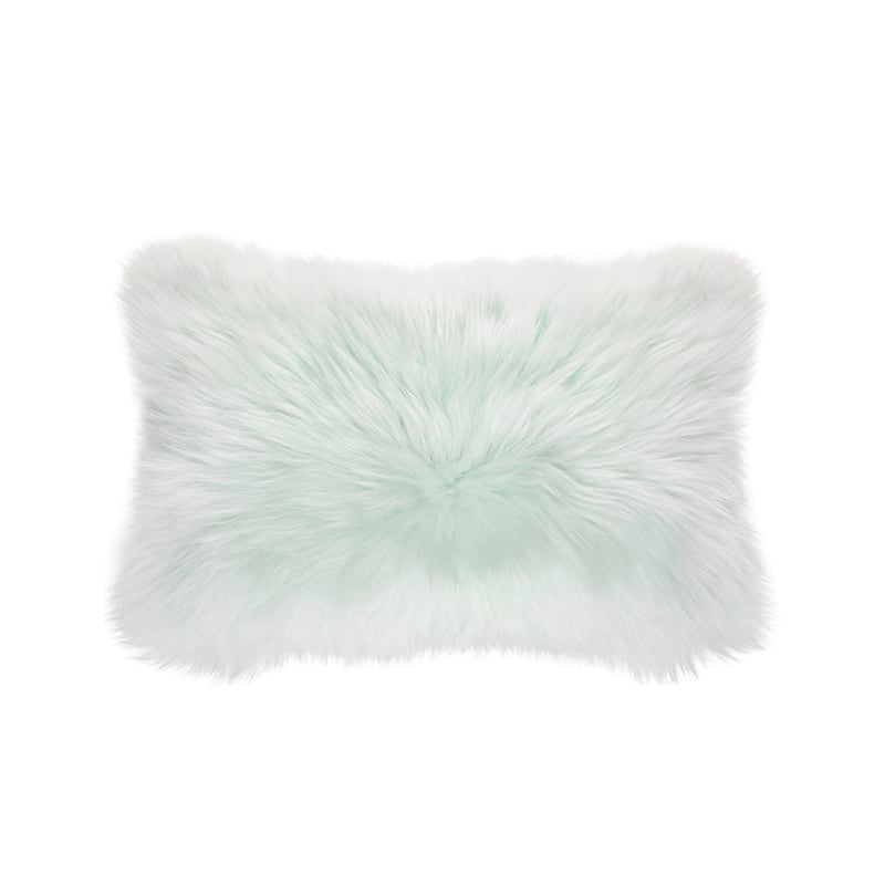 Sheepskin Cushion Mint 