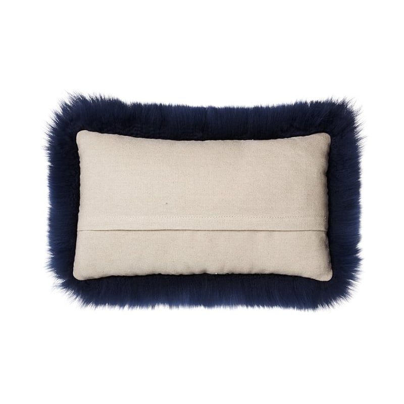Sheepskin Cushion Navy 