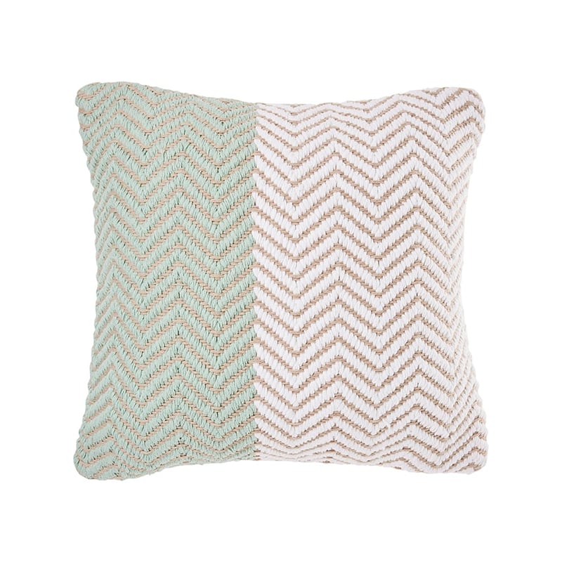 Barbados Chevron Cushion Mint