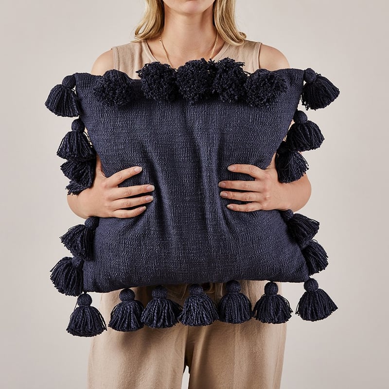 Aries Navy Cushion 
