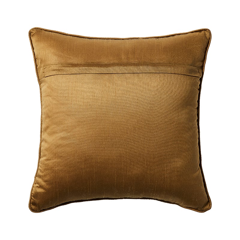Rishikesh Cushion Gold Beaded Velvet 