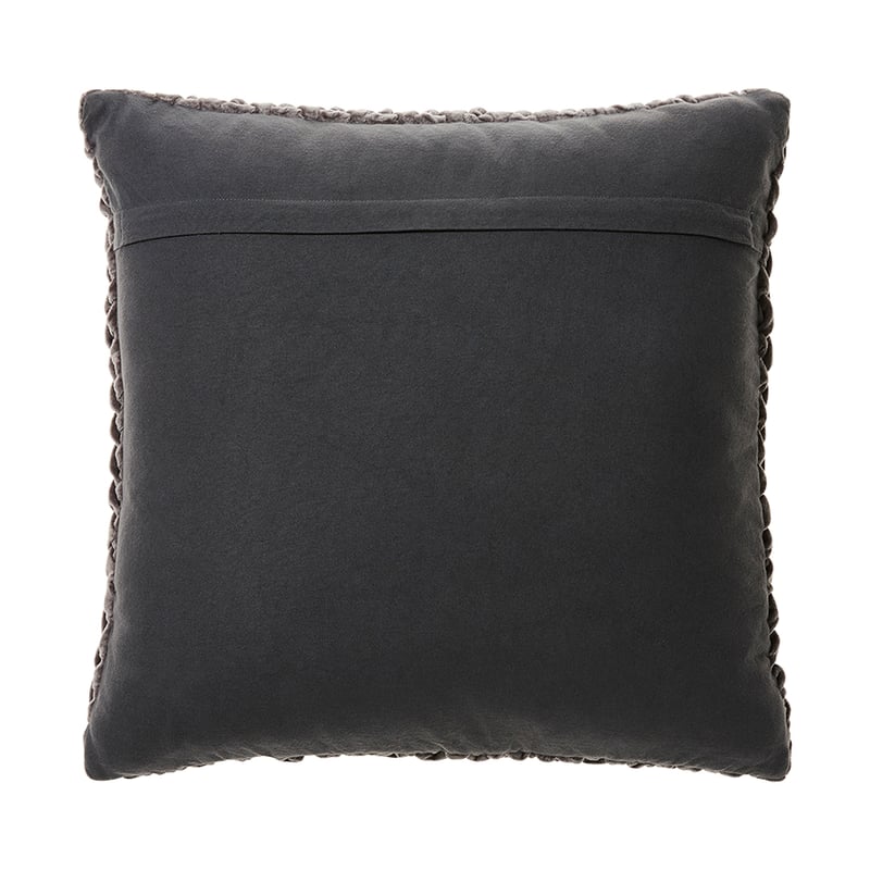 Persian Velvet Cushion Charcoal 