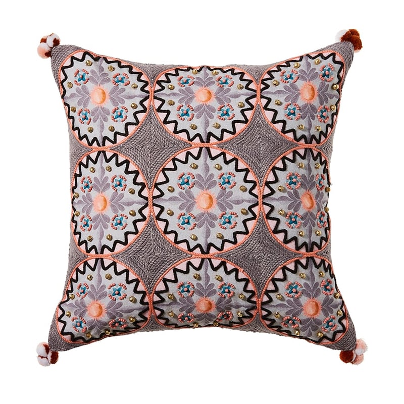 Gypsy Tiled Cushion Grey