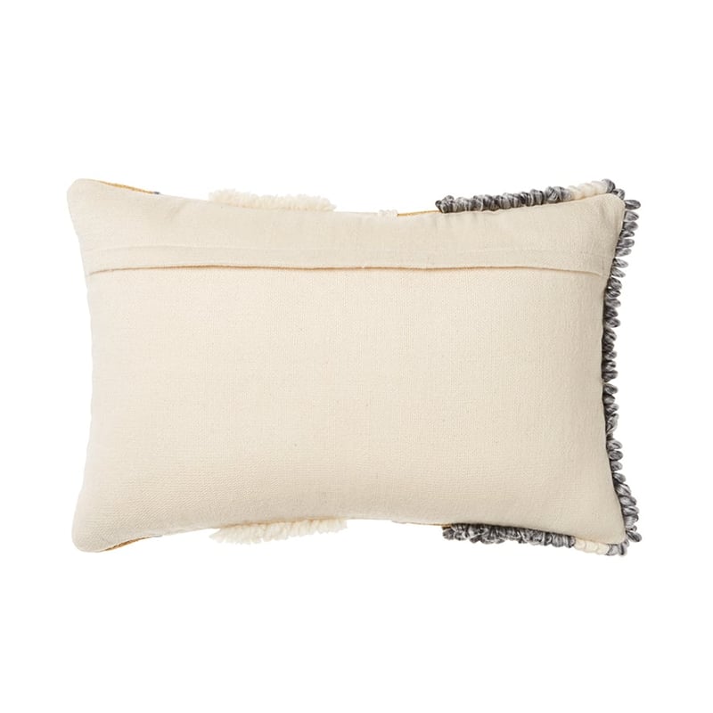 Natalia Cushion Mustard & Grey 