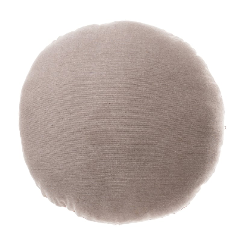 Cali Tonal Round Velvet Cushion in Teal & Silver 