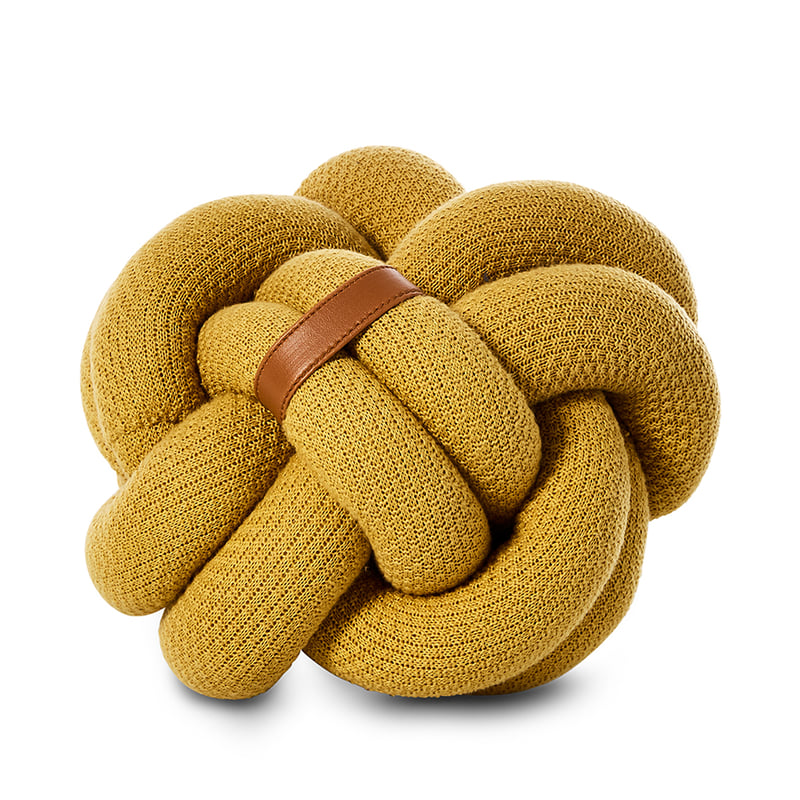 Anula Knot Cushion Mustard 