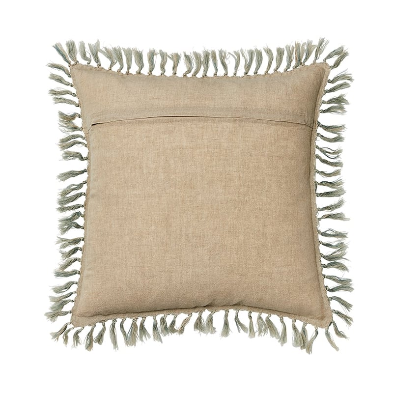 Genoa Vintage Washed Linen Green Bay Cushion 