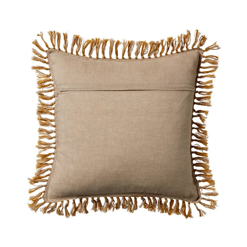 Genoa Vintage Washed Linen Turmeric Cushion 