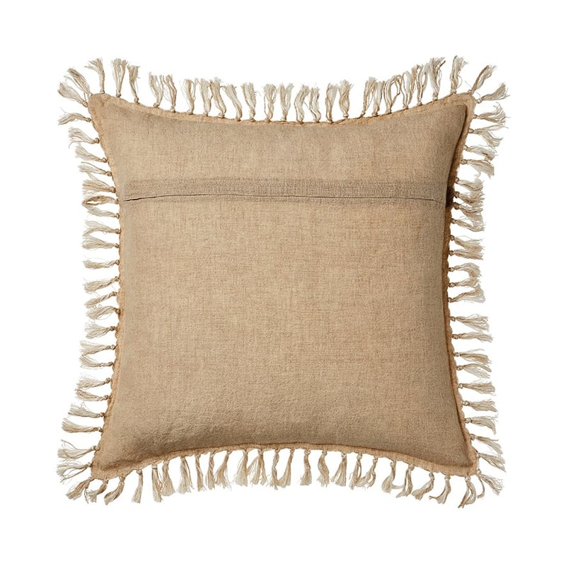 Genoa Vintage Washed White Linen Cushion 