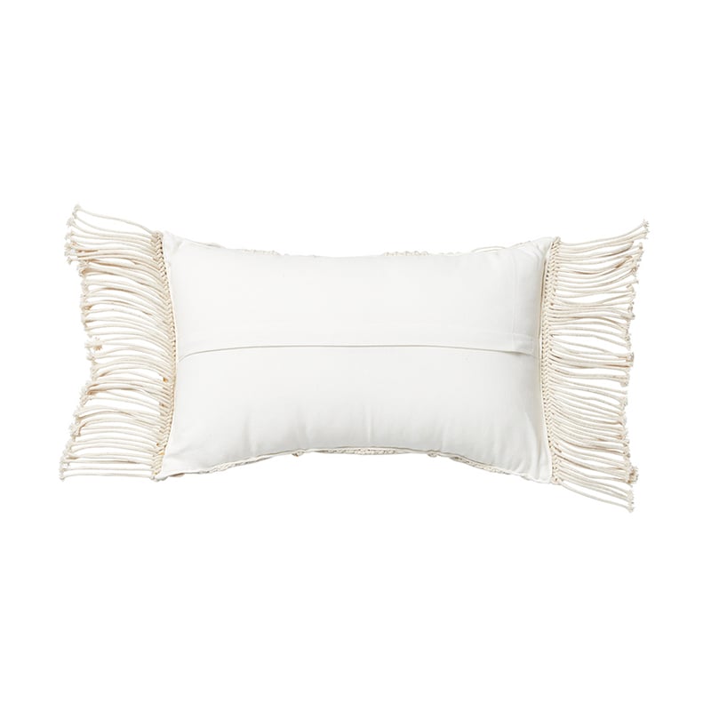 San Remo Macrame Cushion Natural & Mustard 