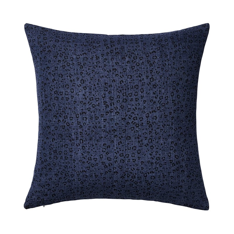 Malmo Leopard Denim Linen Cushion