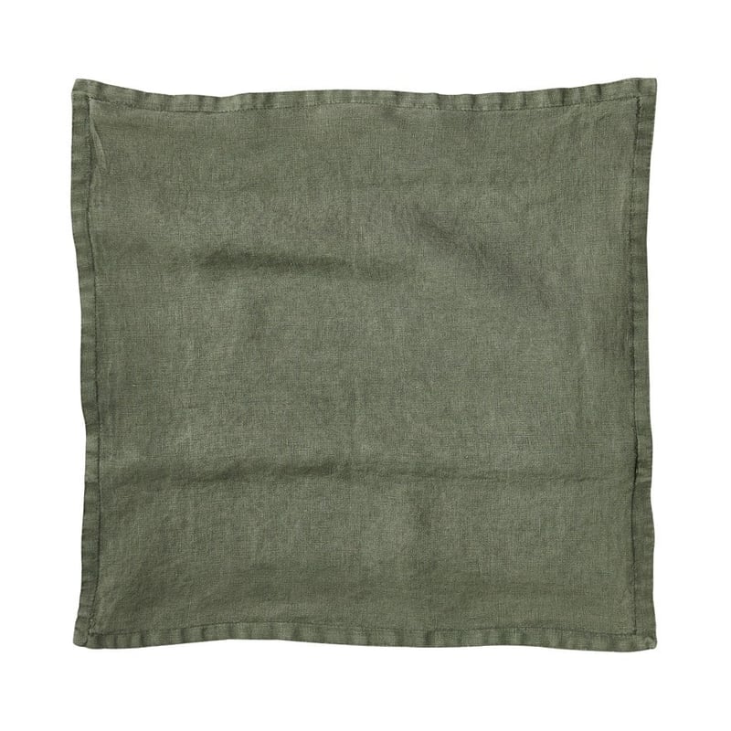 Belgian Forest Vintage Washed Linen Cushion