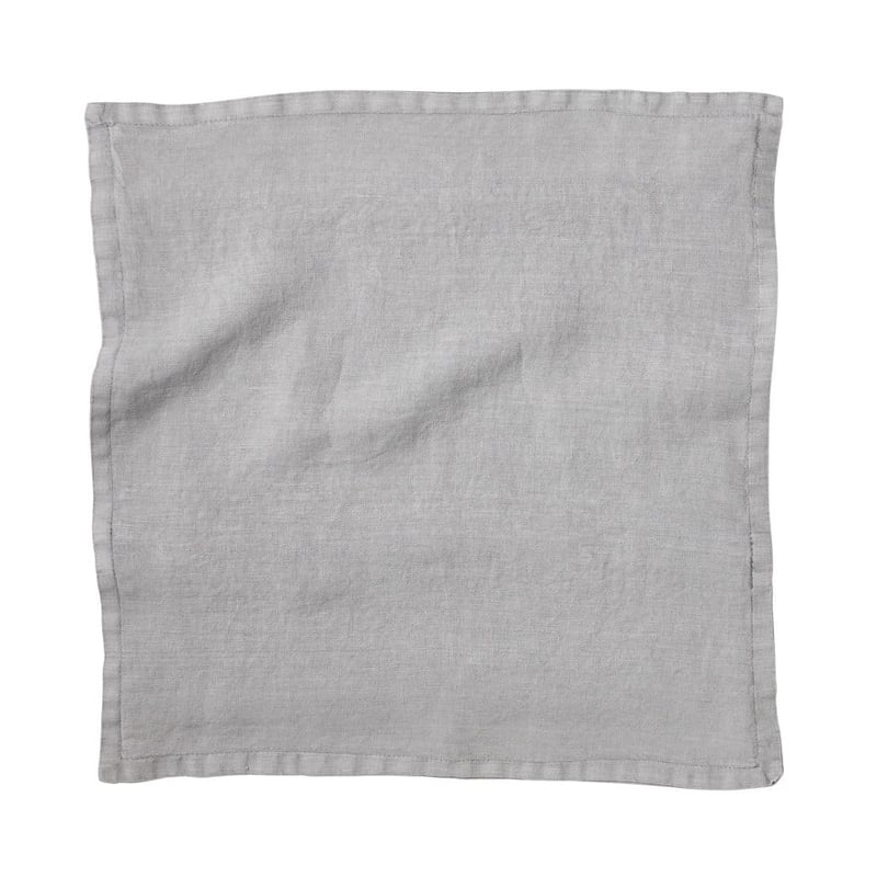 Belgian Seal Grey Vintage Washed Linen Cushion