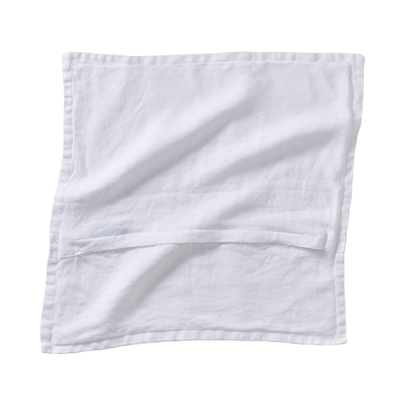 Belgian Vintage Washed Linen White Cushion Cover