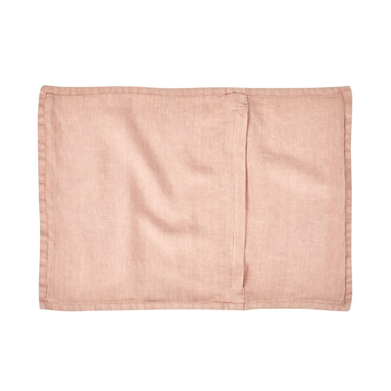 Belgian Vintage Washed Linen Nude Pink Long Cushion Cover