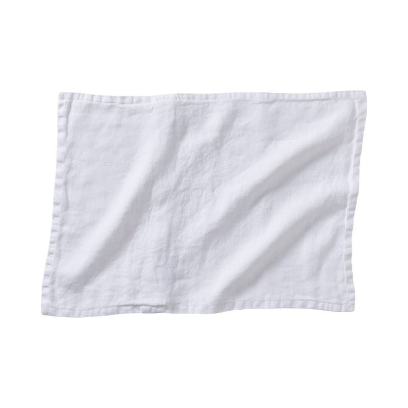 Belgian Vintage Washed Linen White Long Cushion Cover