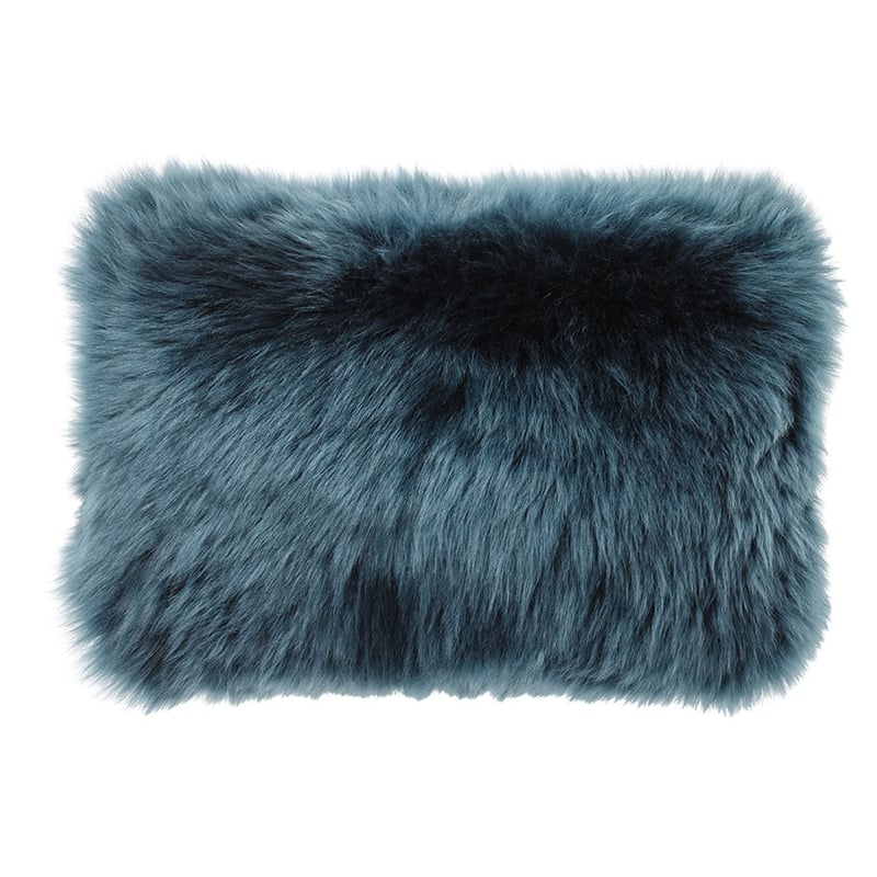 Sheepskin Long Cushion Emerald 