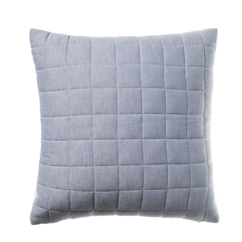 Macedon Grid Blue Square Cushion