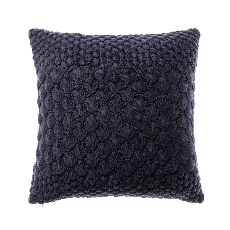 Scallop Navy Blue Cushion