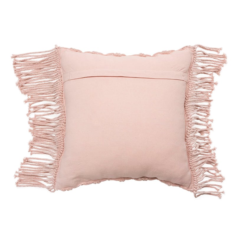 Macrame Cushion Blush 