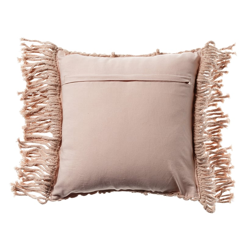 Macrame Cushion Blush Diamond 