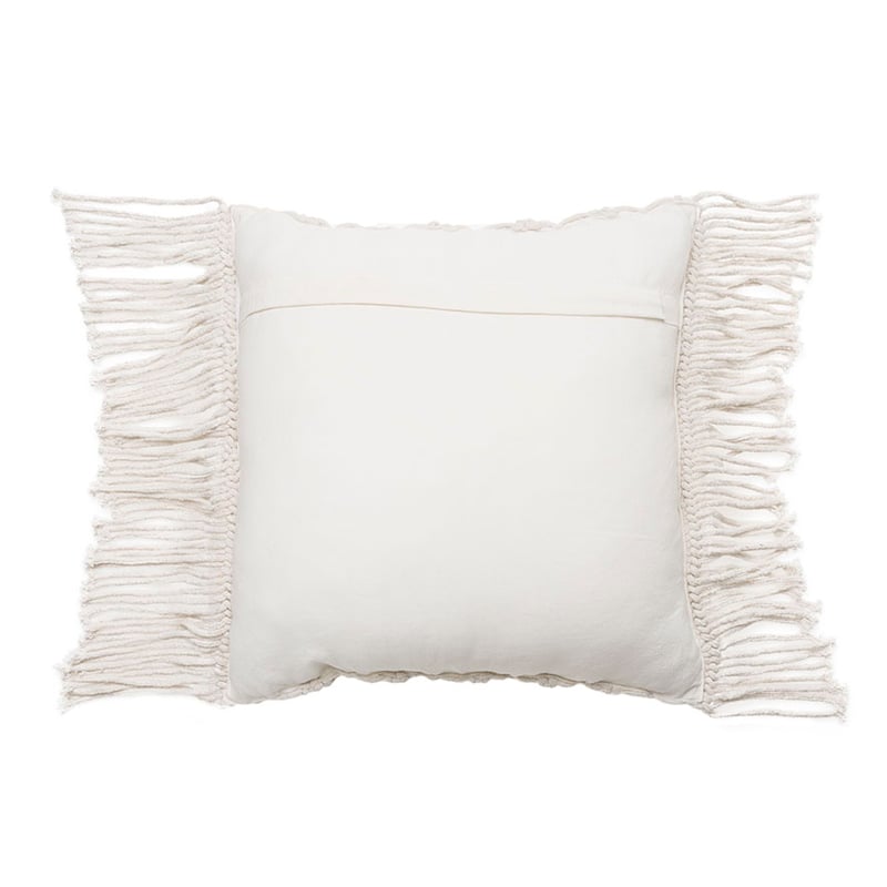 Macrame Cushion White 