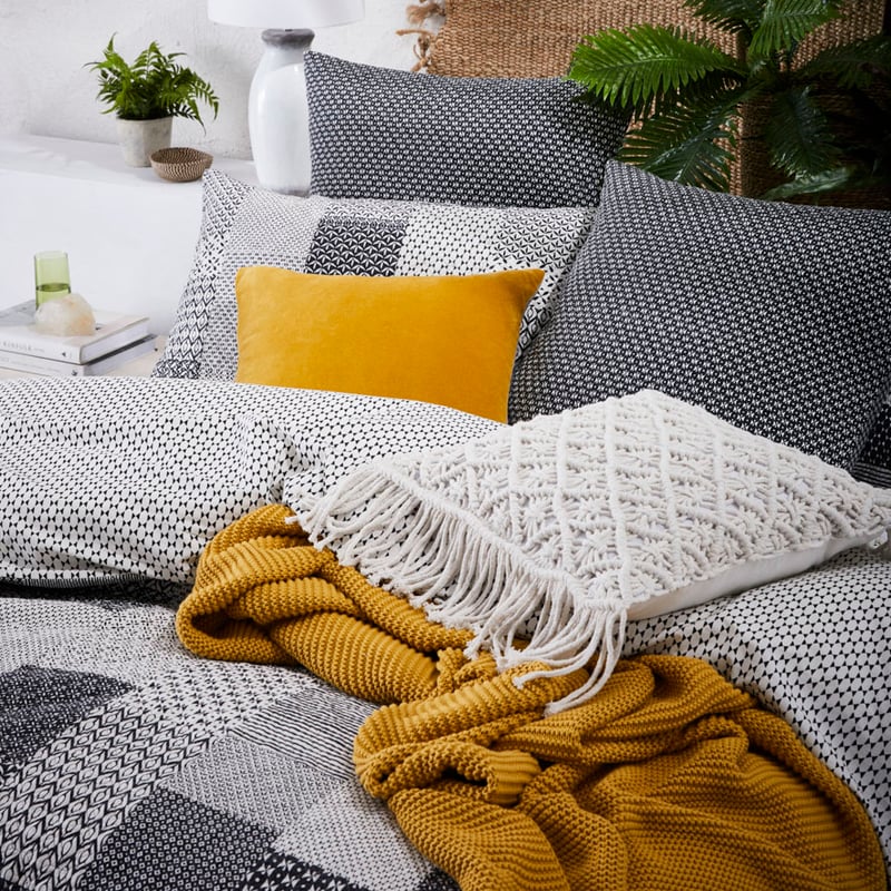 Macrame Cushion White 