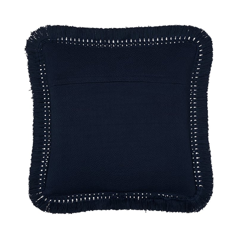 Boracay Navy Fringed Cushion